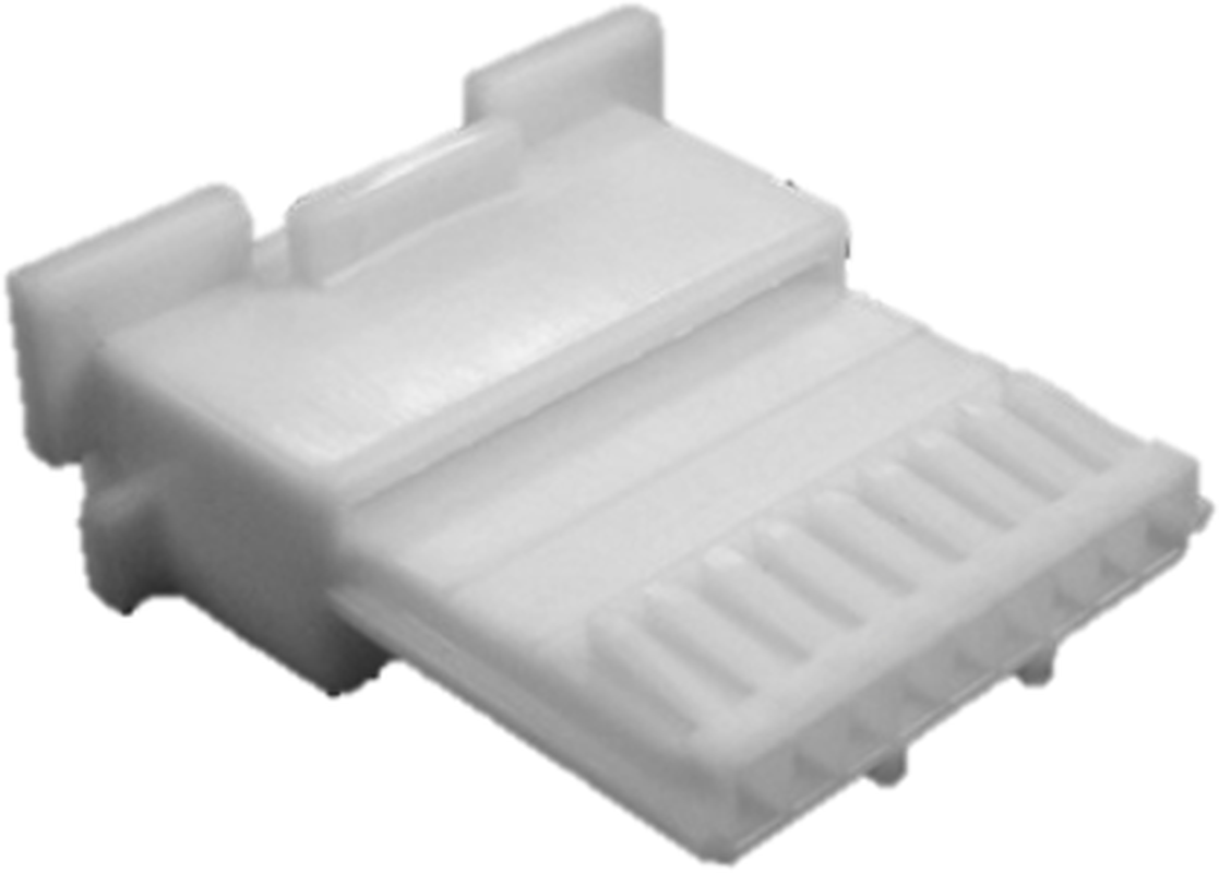 9 Way Male 1.0 MIC/P Unsealed Connector Natural