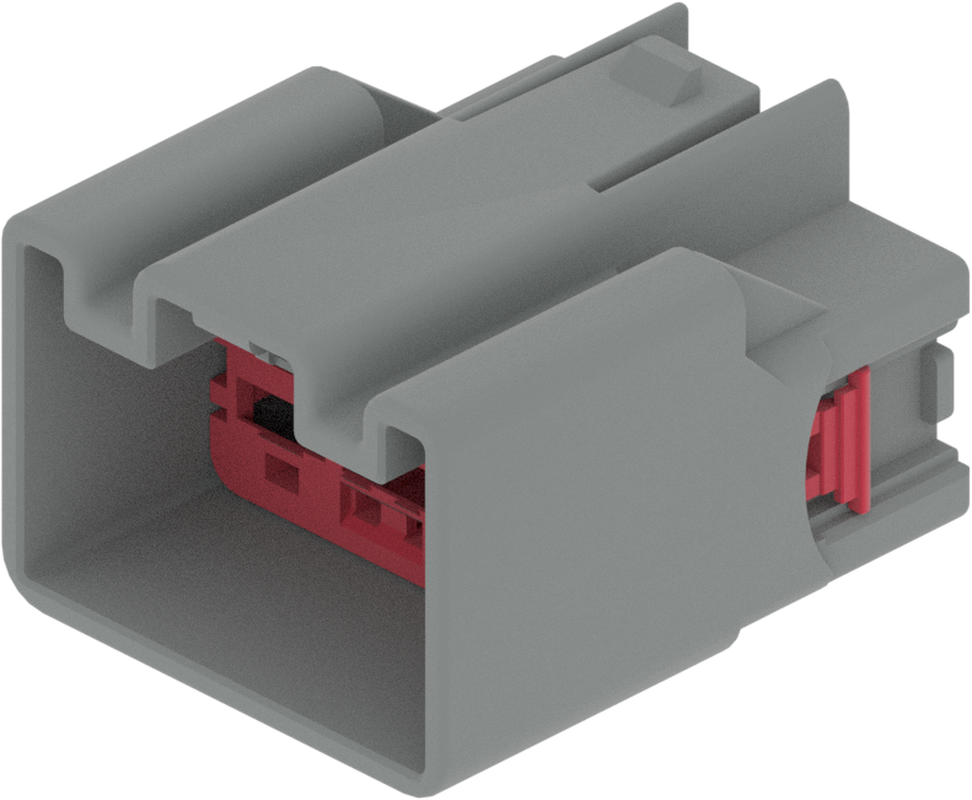 10 Way M MIXED Unsealed Connector Gray
