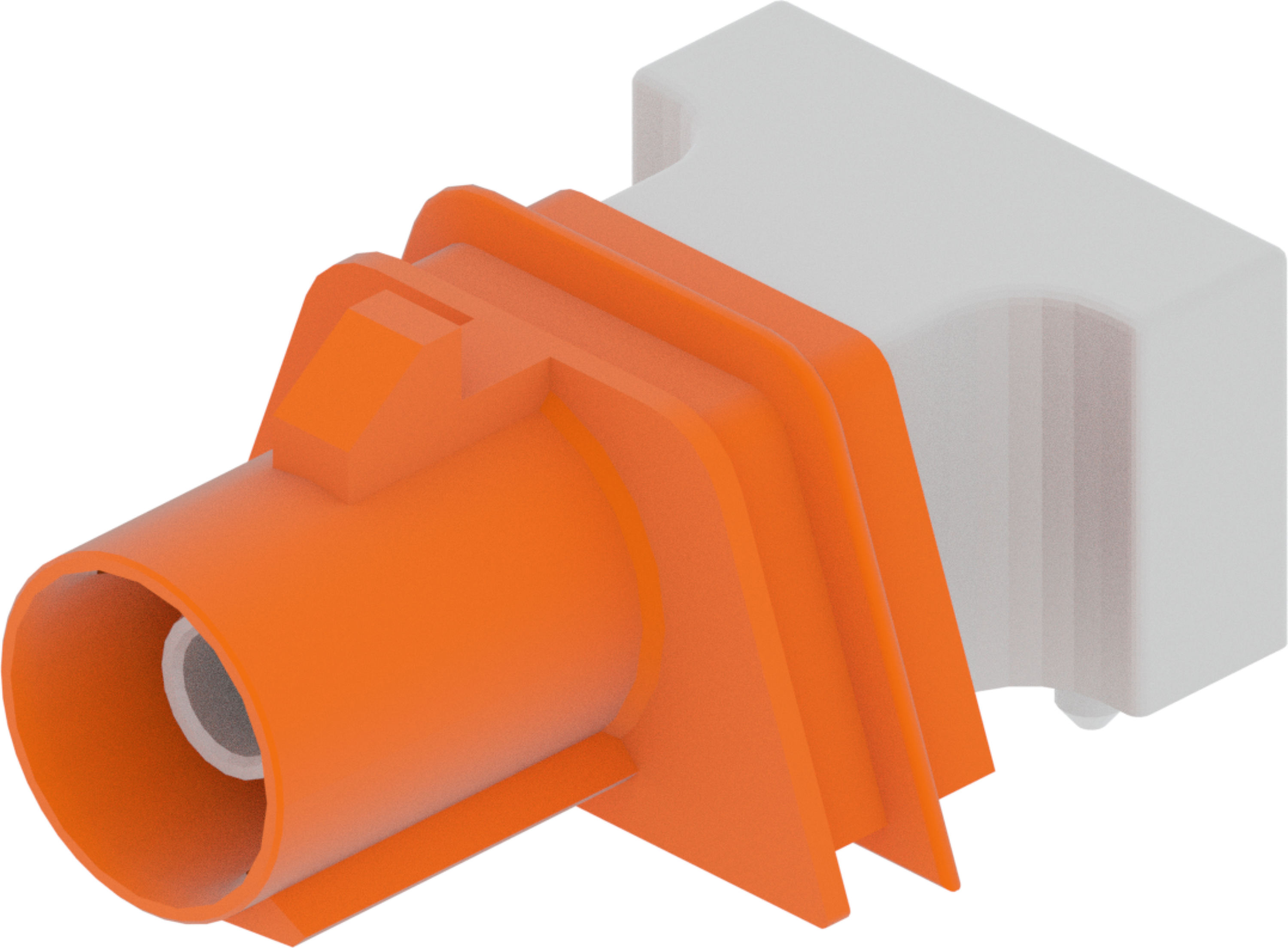 1 Port 1 Row Male Fakra Orange Light Code M