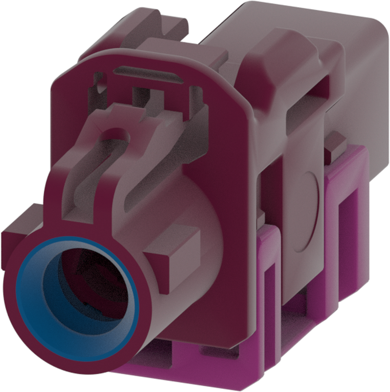 1 Port 1 Row MCA-B Female Mini Coax Claret Violet Code D