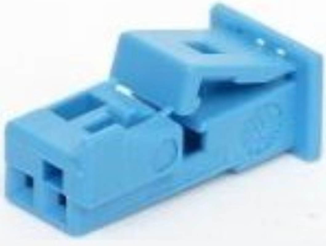 2 Way F MTS 0.64 Unsealed Connector Blue