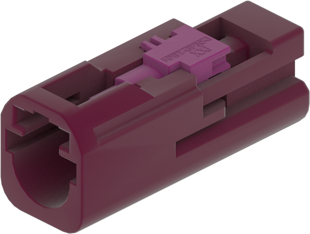 1 Port 1 Row MCA-B Male Mini Coax Claret Violet Code D