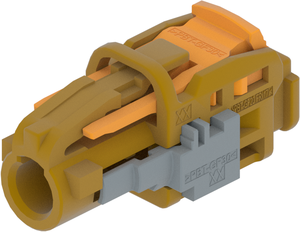 1 Port 1 Row MCA-B Female Mini Coax Curry Code K
