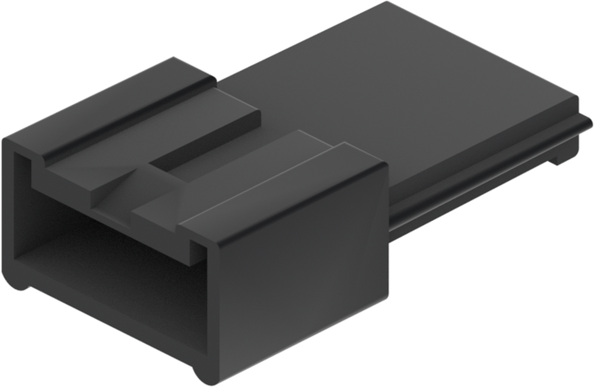 6 Way M MIC/P 1.0 Unsealed Connector Black