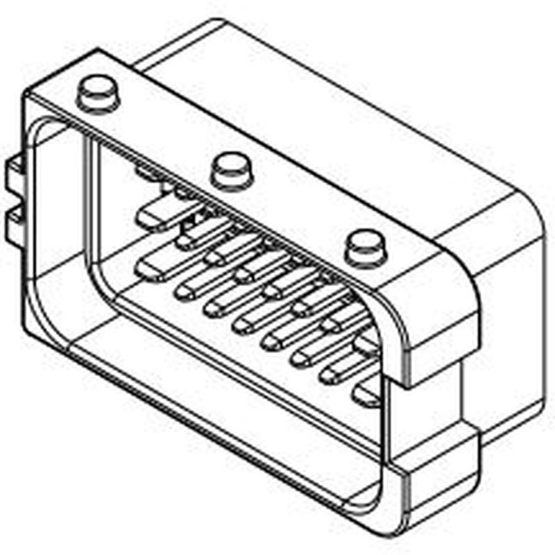 24 Way Female SICMA Sealed Connector Brown