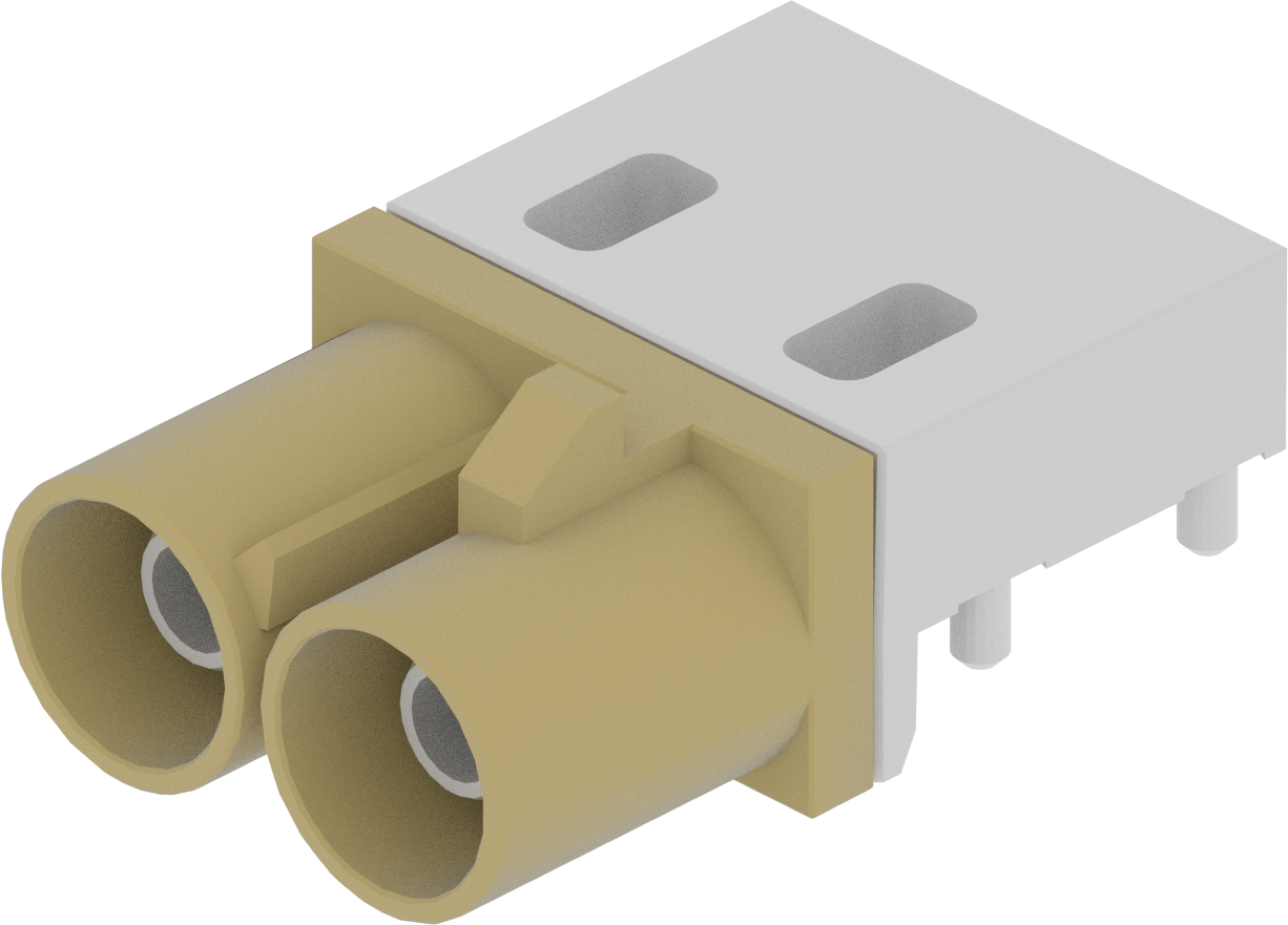 2 Port 1 Row Male Fakra Beige Code I