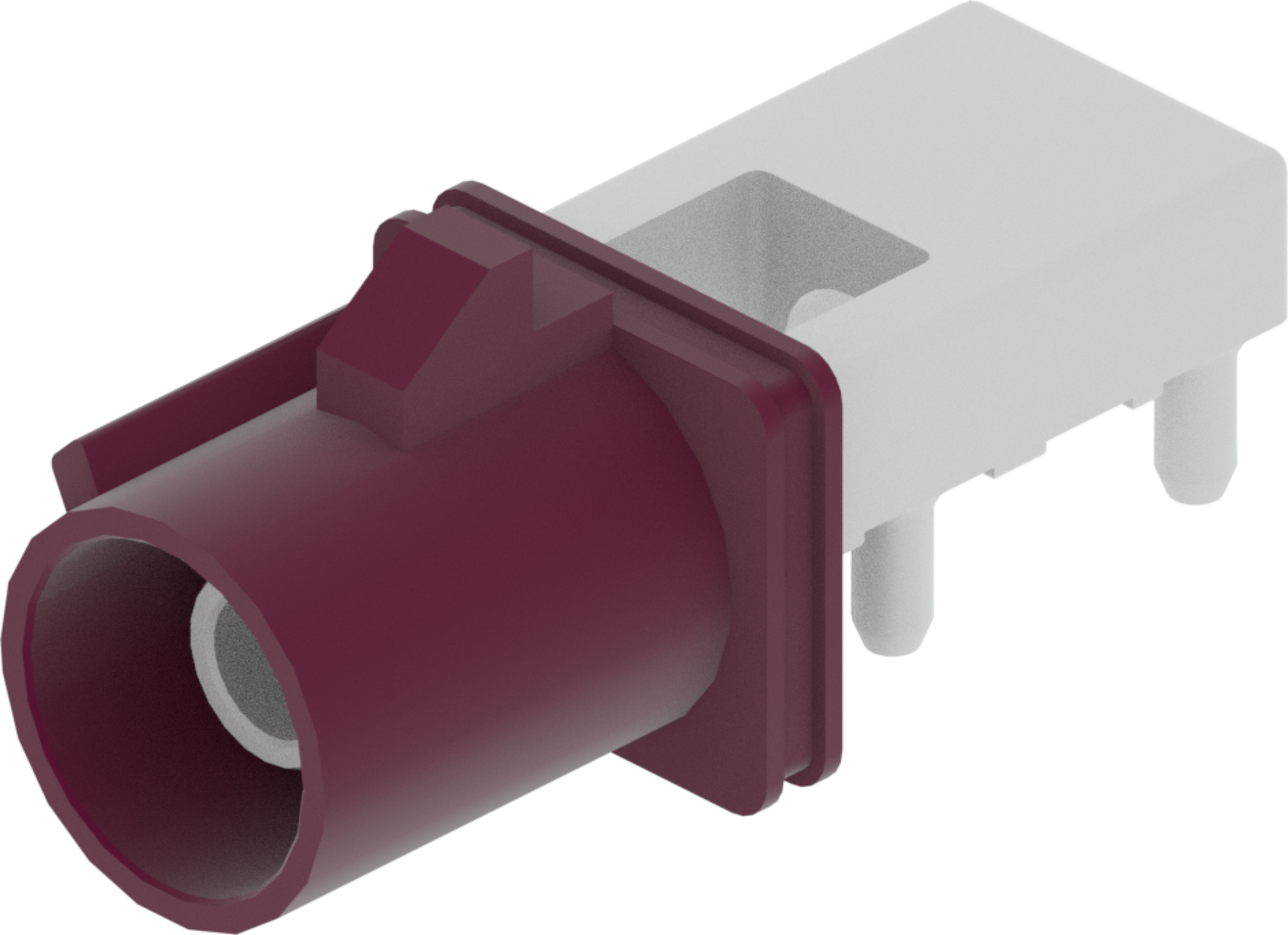 1 Port 1 Row Male Fakra Claret Voilet Code D