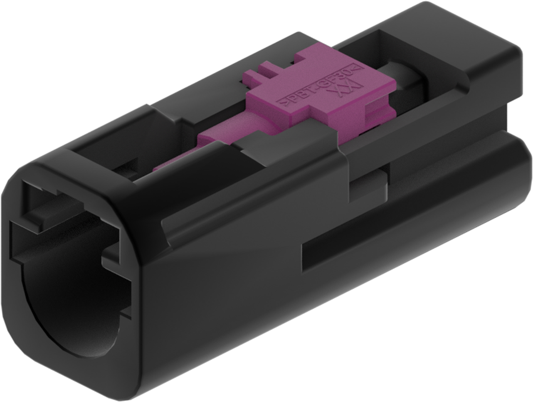 1 Port 1 Row MCA-B Male Mini Coax Black Code A