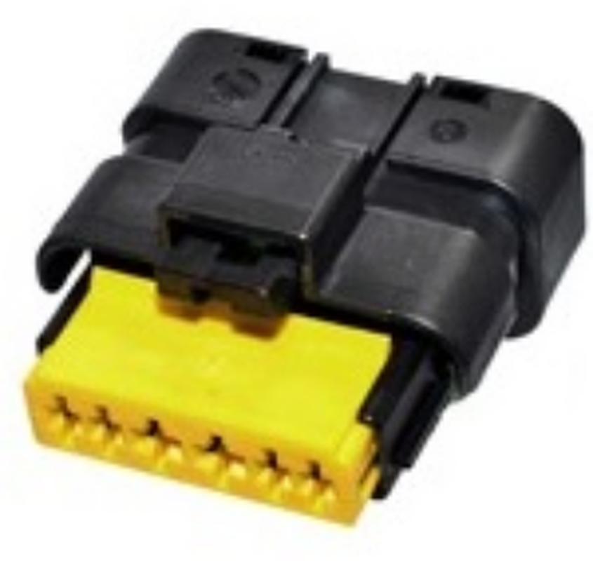 6 Way F SICMA-3 1.5 2.8 Sealed Connector Black