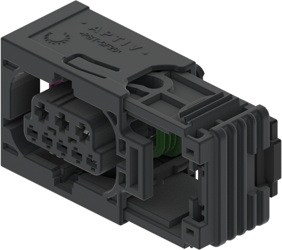 8 Way Female MIXED Sealed Connector Black