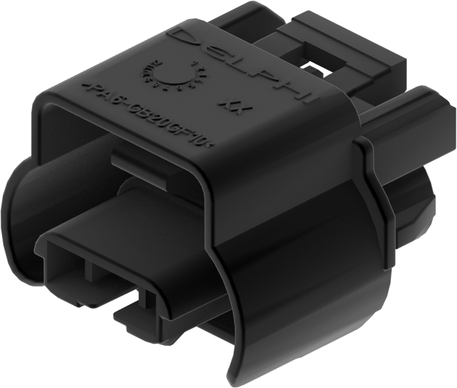 2 Way F GT 2.8 Unsealed Connector Black
