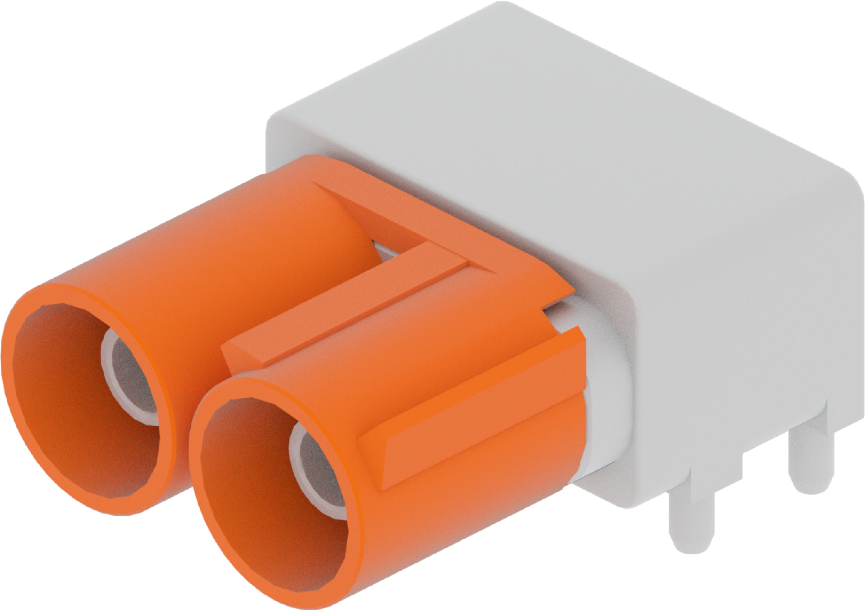 2 Port 1 Row Male Fakra Orange Light Code M