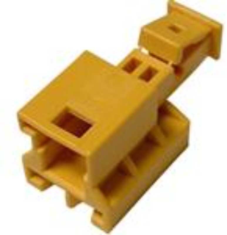 2 Way M MTS 0.64 Unsealed Connector Yellow