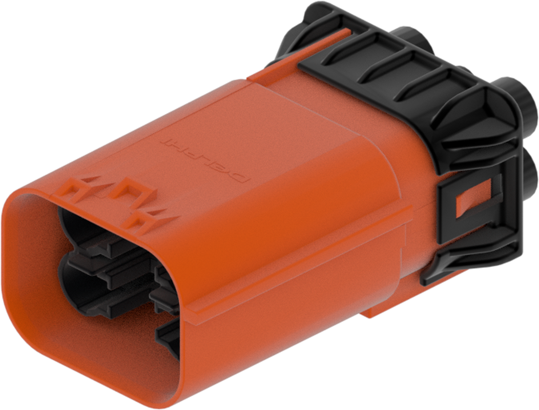 6 Way M HES 1.0 2.4 Sealed Connector Orange