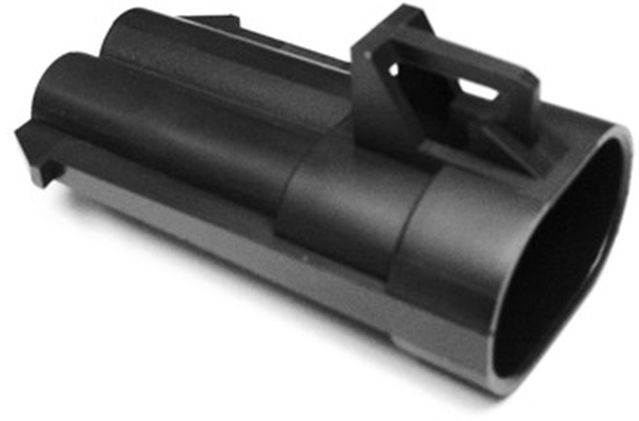 2 Way 4.8 MetriPack (M/P) Sealed Connector Black