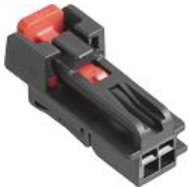 2 Way F OCS 1.2 Unsealed Connector Gray-Dark