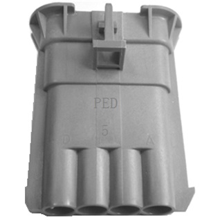 4 Way M MetriPack (M/P) 280 Sealed Connector Gray-Dark