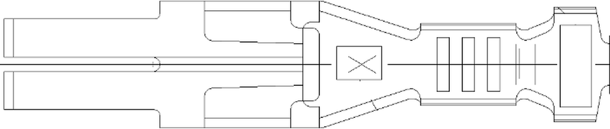 2.8 Female DCS Locking Lance UnSealed Terminal Cross Sec (0.5 - 1 mm²)