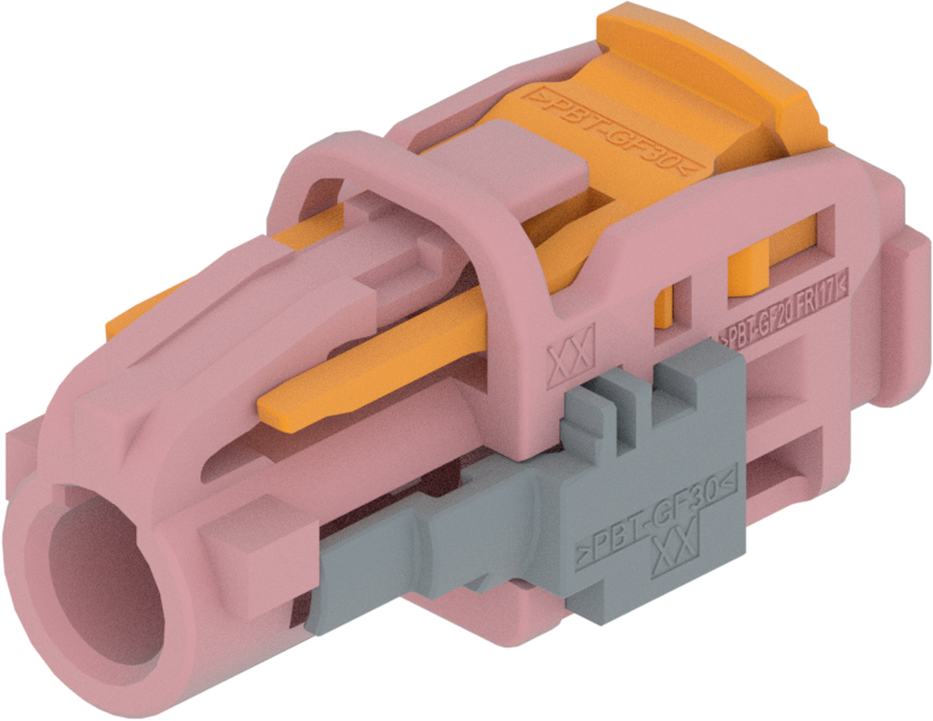 1 Port 1 Row MCA-B Female Mini Coax Pink Light Code H