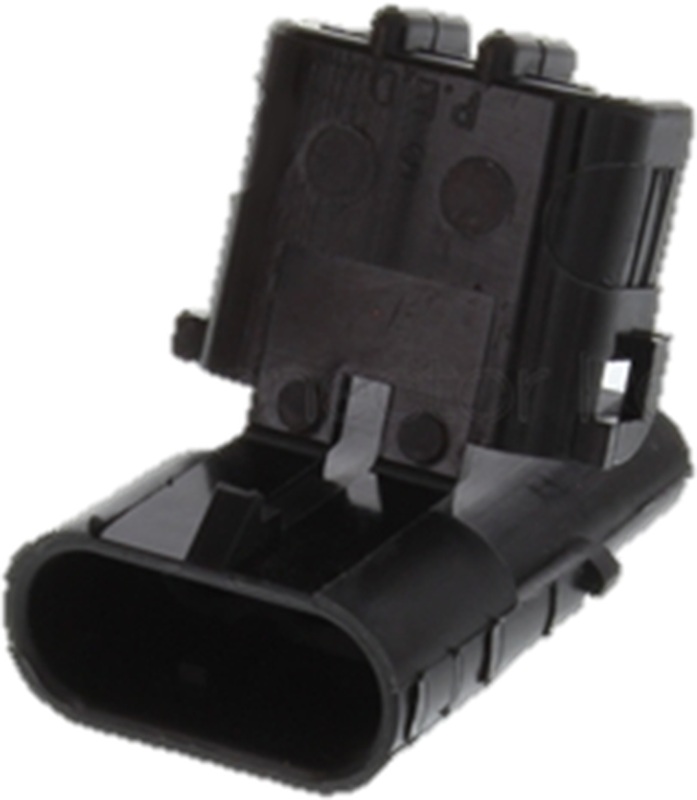 3 Way Male W/P W/P Sealed Connector Black