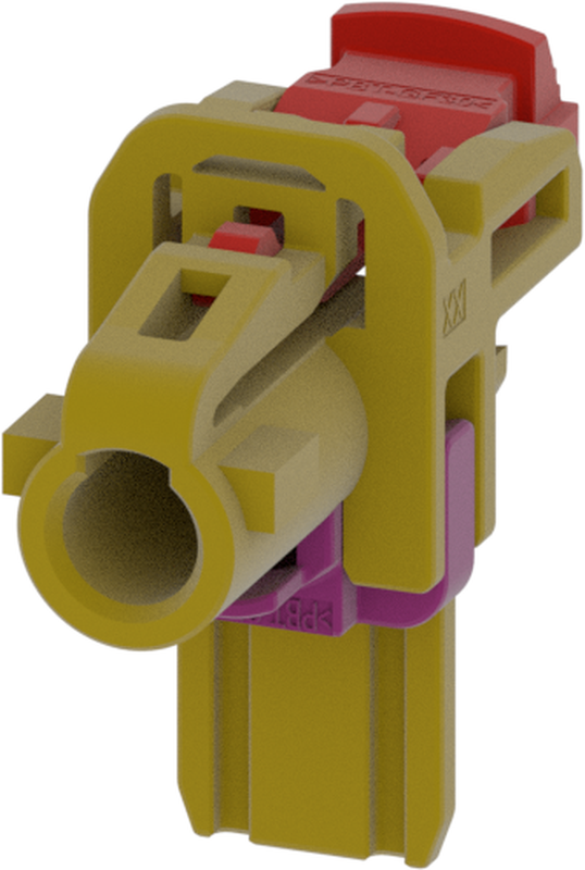 1 Port 1 Row MCA-B Female Mini Coax Curry Code K