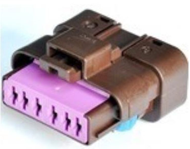 6 Way F 1.5 SICMA Mini Sealed Connector Brown