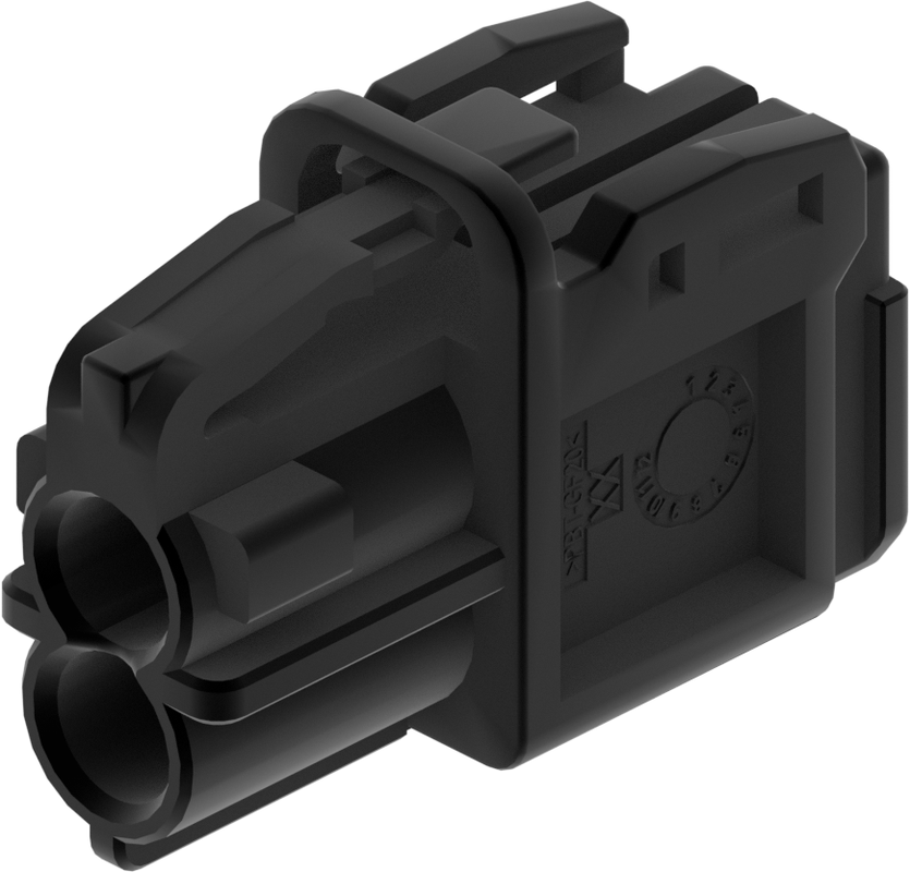 2 Port 2 Row MCA-B Female Mini Coax Black Code A