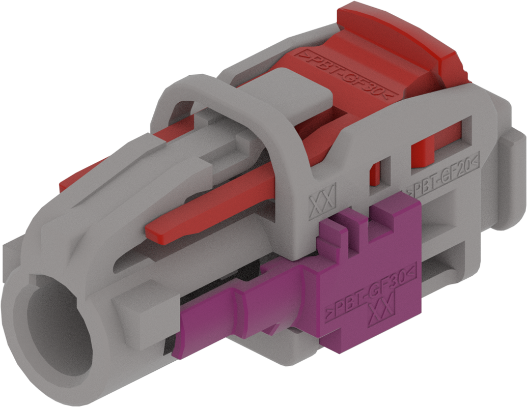 1 Port 1 Row MCA-B Female Mini Coax Grey Code G