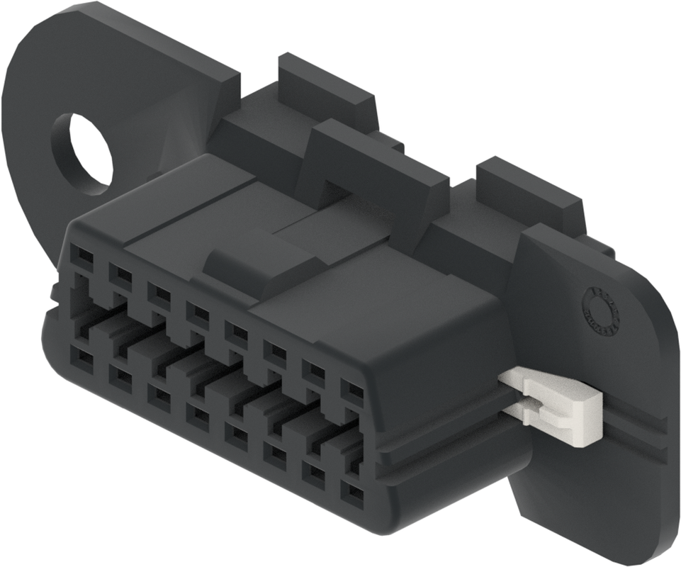 16 Way F 1.5 Series Unsealed Connector Gray-Dark