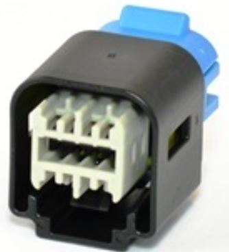 8 Way F OCS 1.2 Sealed Connector Black