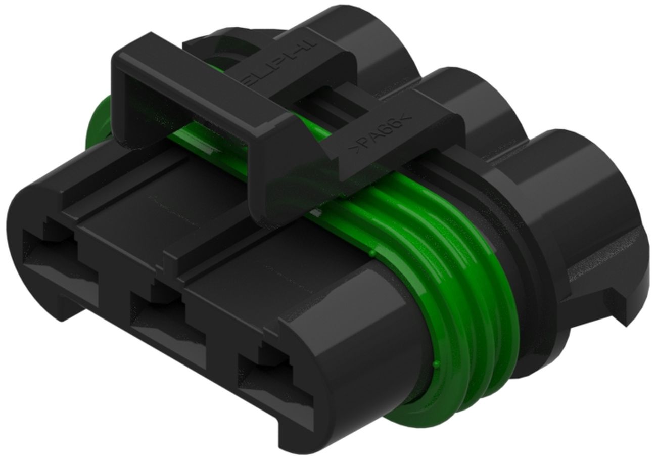 3 Way 6.3 MetriPack (M/P) 630 Sealed Connector Black