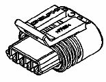 4 Way F MetriPack (M/P) 150 Sealed Connector Black