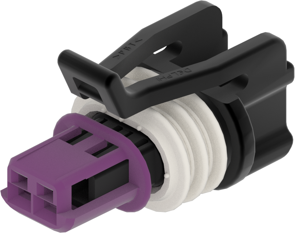 2 Way F GT 1.5 Sealed Connector Black