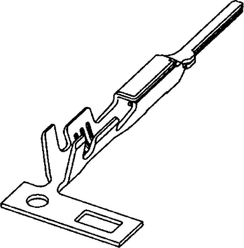 1 Male MCS 040 Cavity Lock UnSealed Terminal Cross Sec (0.3 - 0.85 mm²)