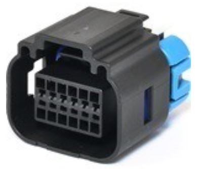 12 Way F OCS 1.2 Sealed Connector Black