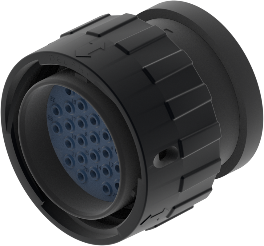 31 Way Male HES 1.6 Sealed Connector Black