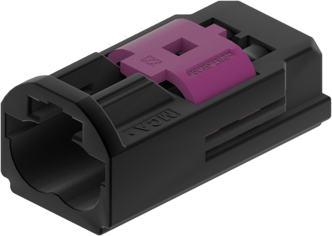 2 Port 1 Row MCA-B Male Mini Coax Black Code A