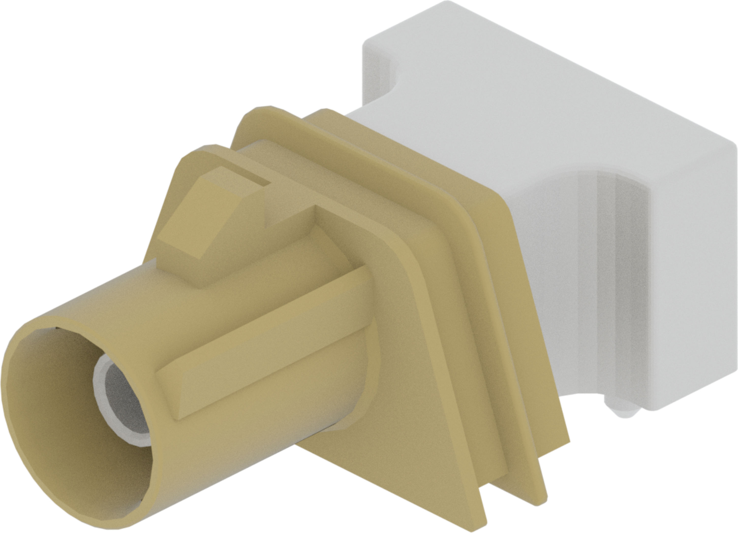 1 Port 1 Row Male Fakra Beige Code I