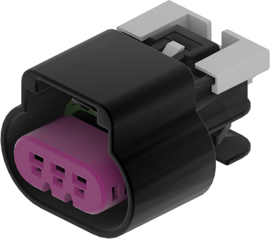 3 Way F GT 1.5 Sealed Connector Black
