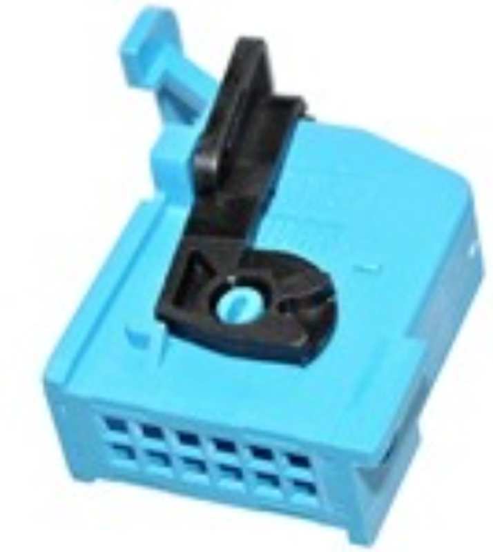 12 Way F MQS 0.64 Unsealed Connector Blue