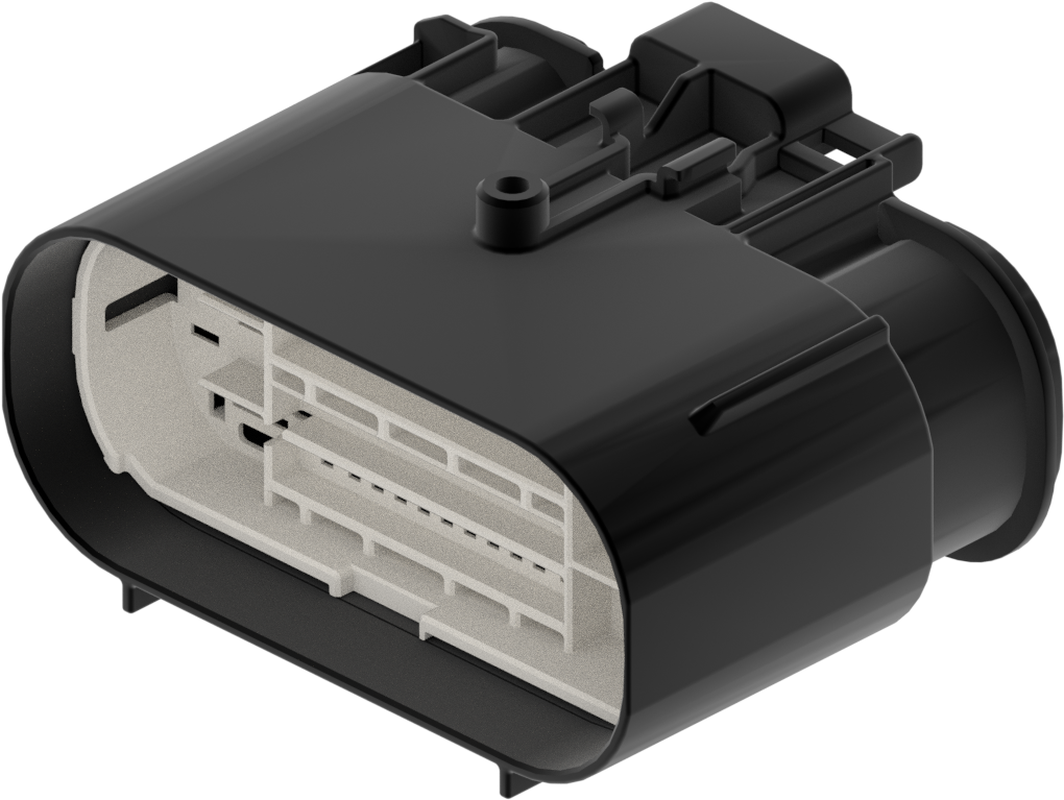 55 Way Male Ergomate Sealed Connector Black