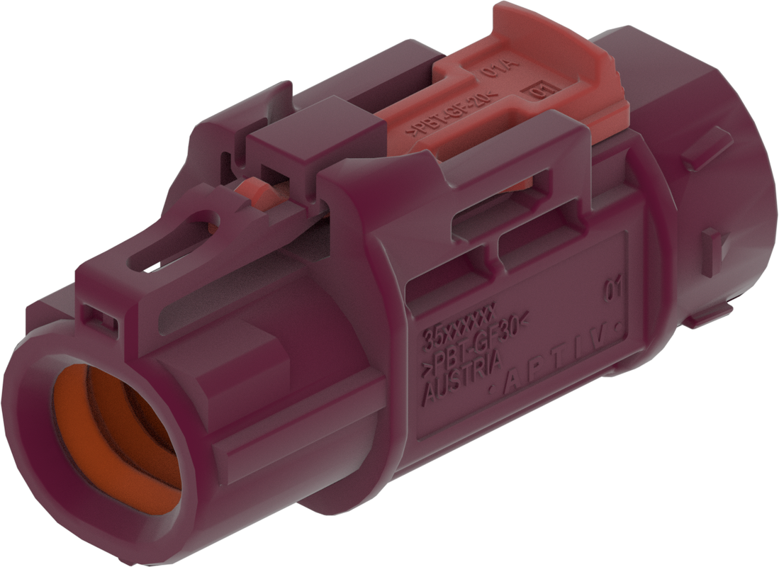 1 Port 1 Row Female H-MTD Violet Code D