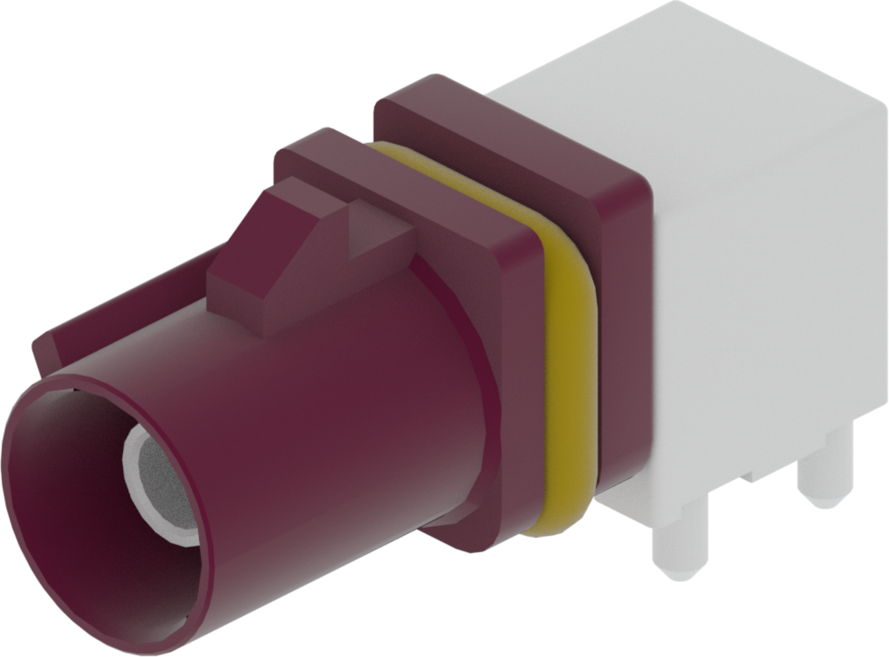 1 Port 1 Row Male Fakra Claret Voilet Code D