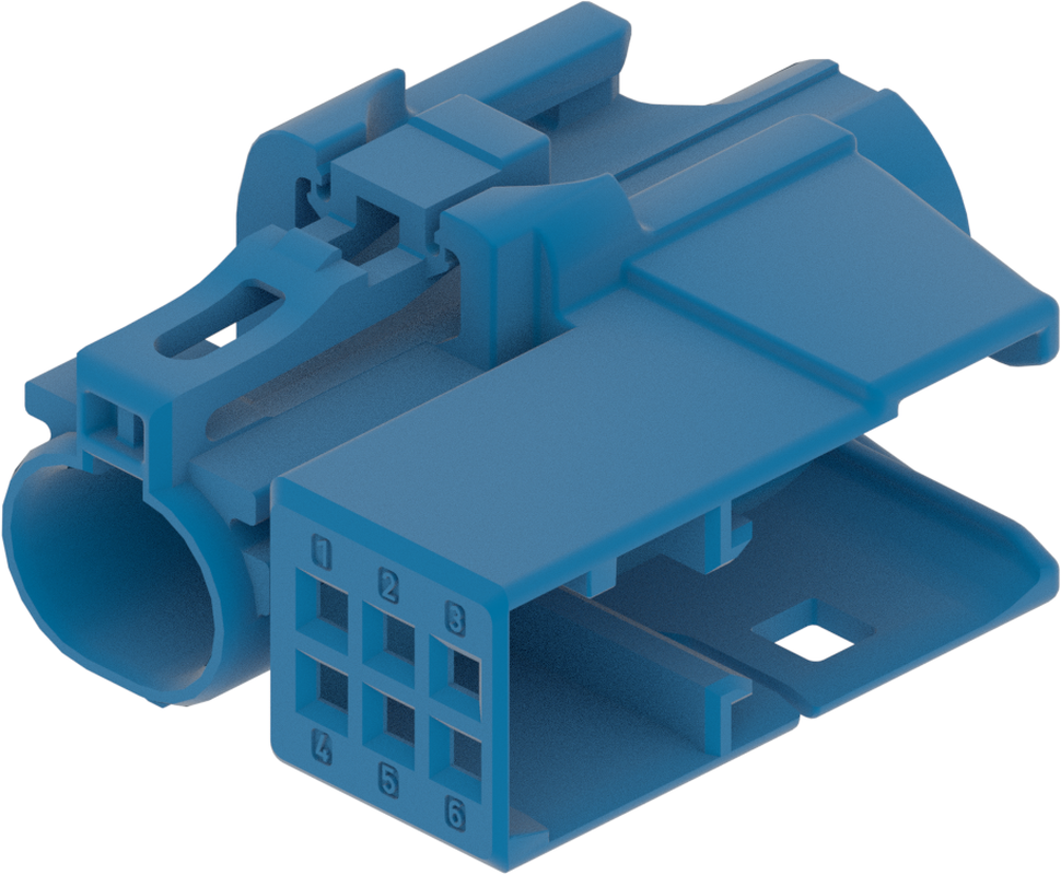 1 Port 1 Row Female H-MTD Blue Code C