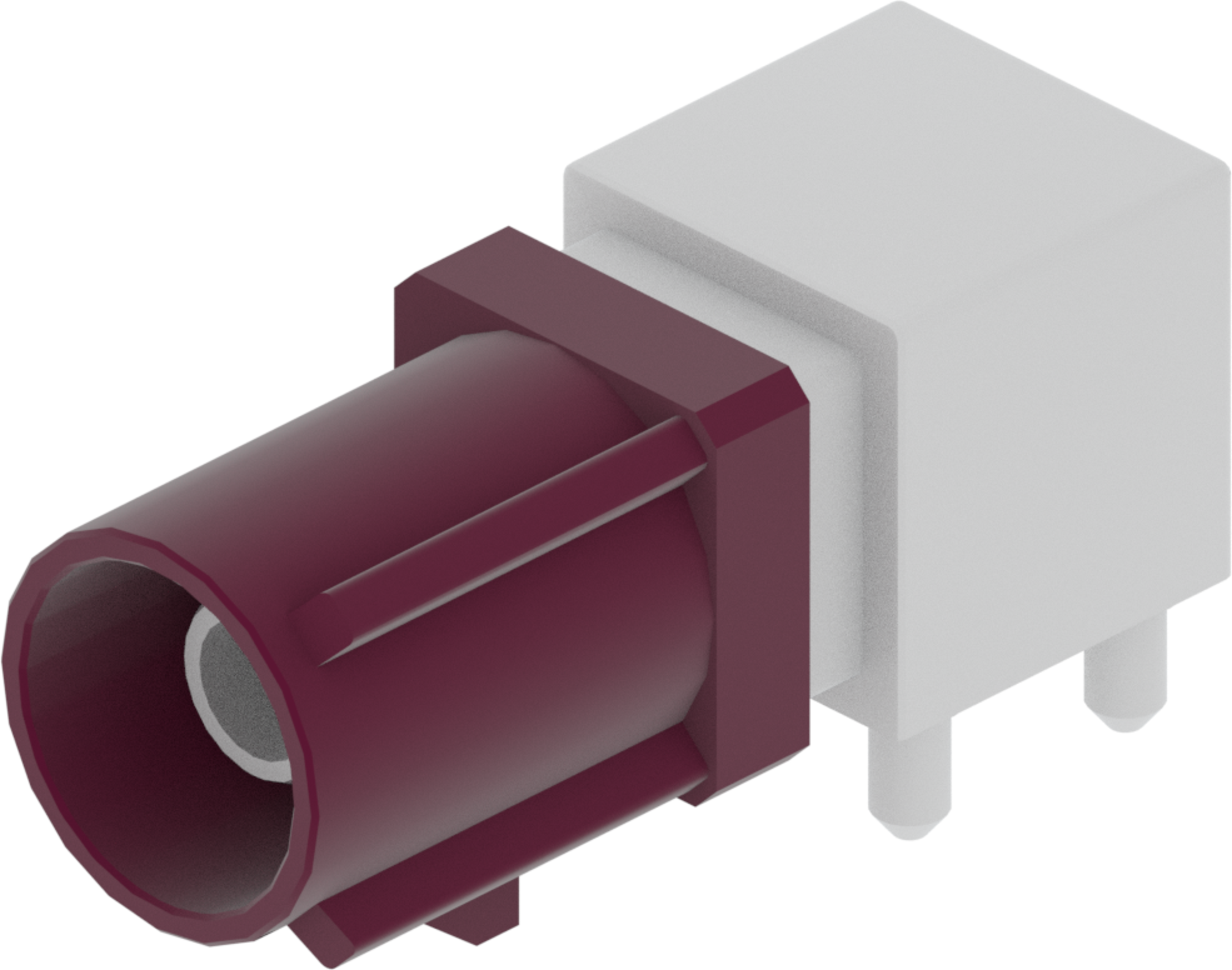 1 Port 1 Row Male Fakra Claret Voilet Code D