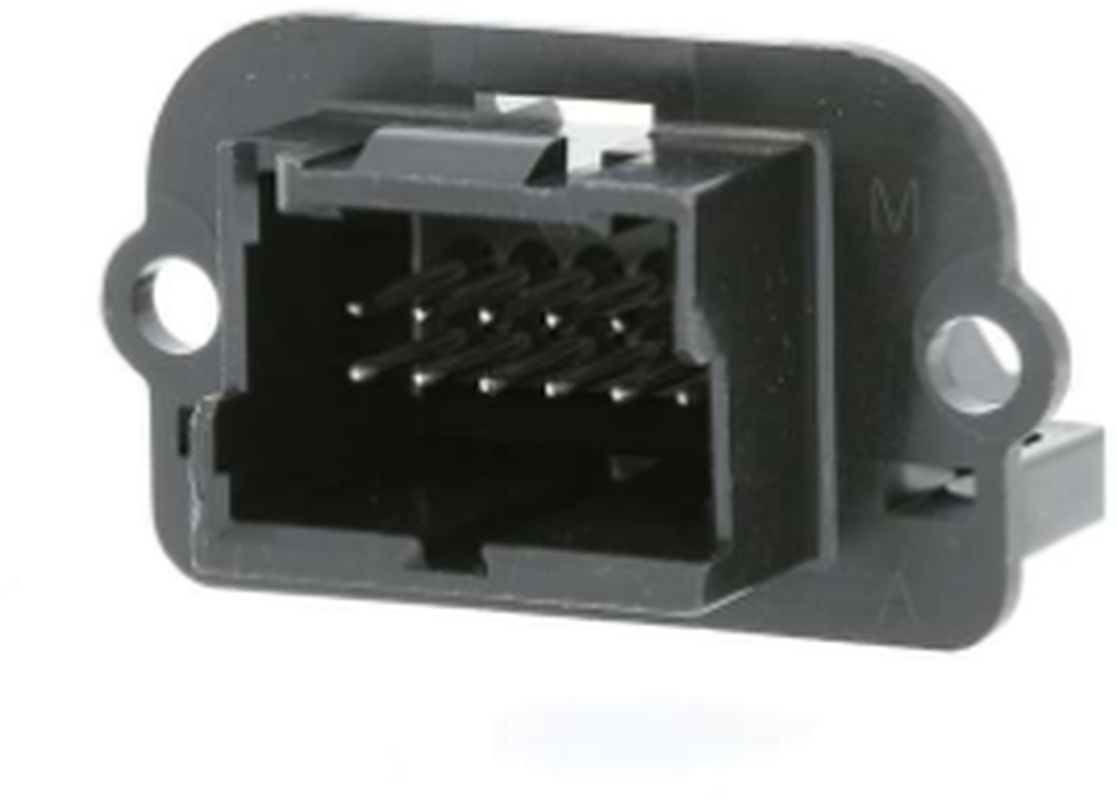 12 Way Male 1.0 MIC/P Unsealed Connector Black
