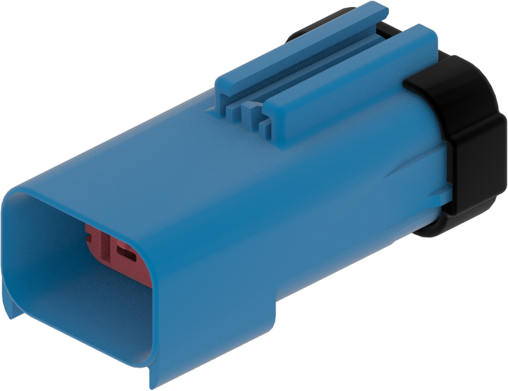 6 Way Male APEX 2.8 Sealed Connector Blue-Light