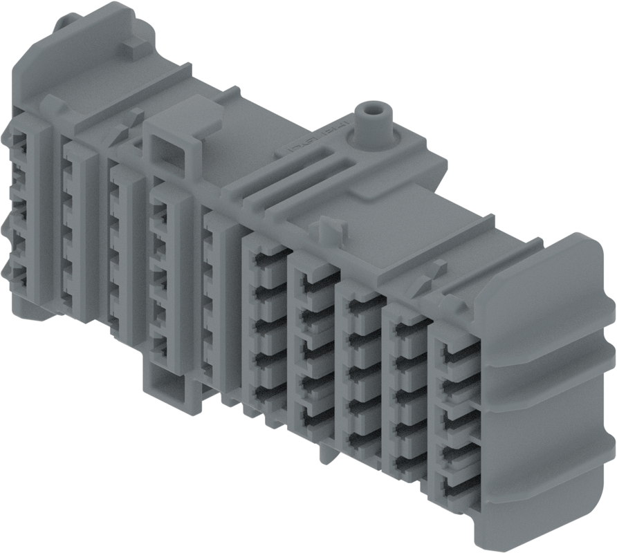 50 Way Female OCS Unsealed Connector Dark Grey