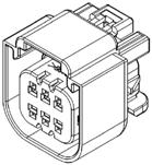 6 Way F GT 150 Sealed Connector Black