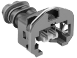 2 Way F APCS (DS) 2.8 Sealed Connector Black